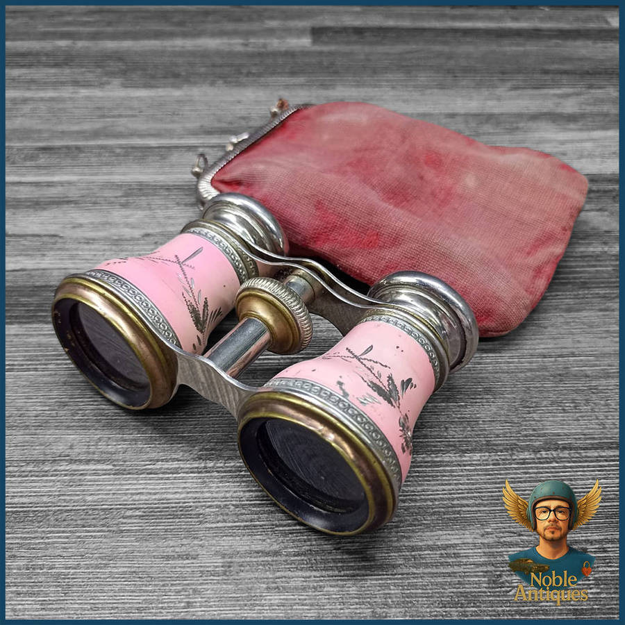 Antique Opera Glasses, Also Known As Theater Binoculars Or Galilean Binoculars