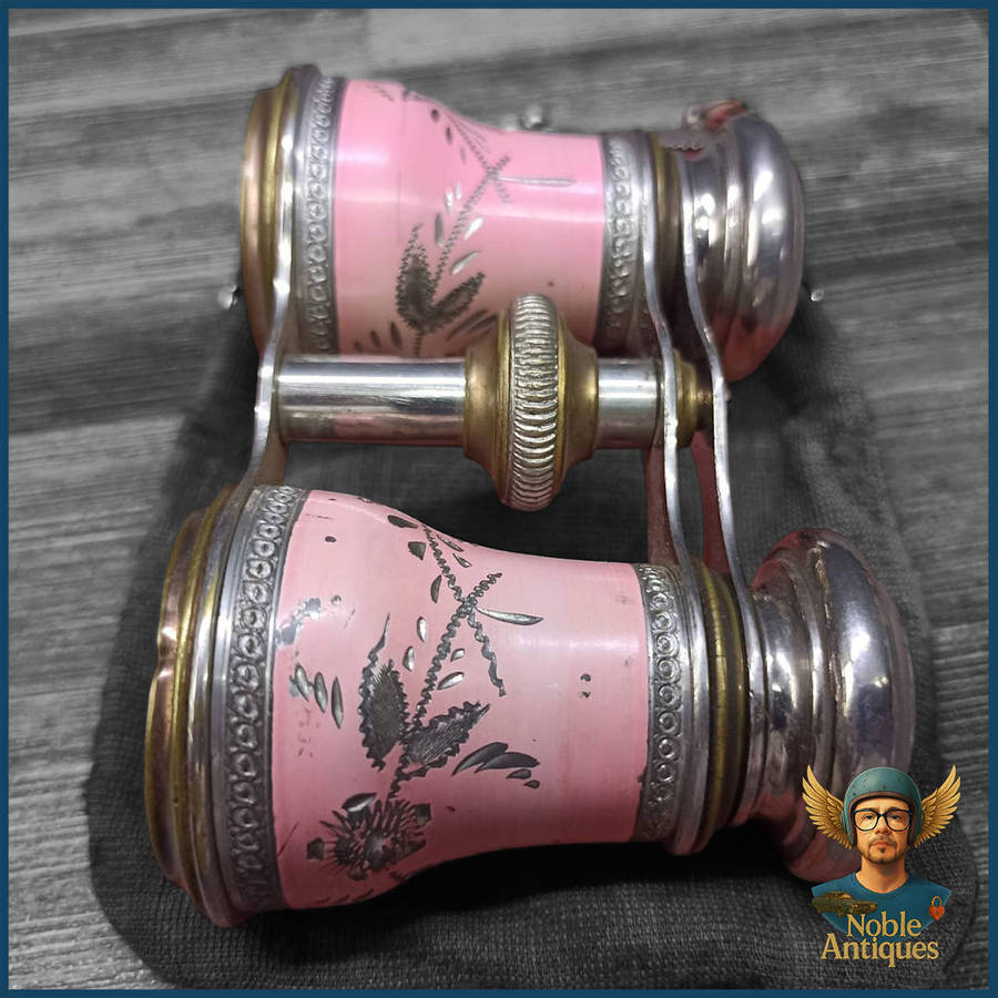 Antique Opera Glasses, Also Known As Theater Binoculars Or Galilean Binoculars