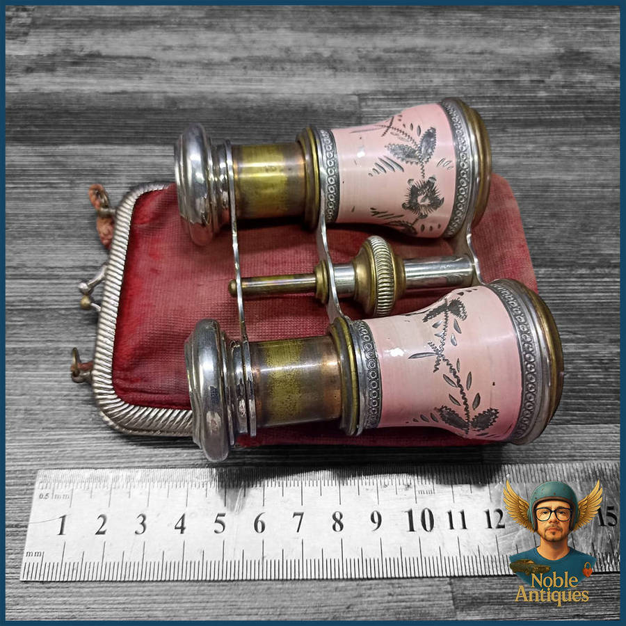 Antique Opera Glasses, Also Known As Theater Binoculars Or Galilean Binoculars