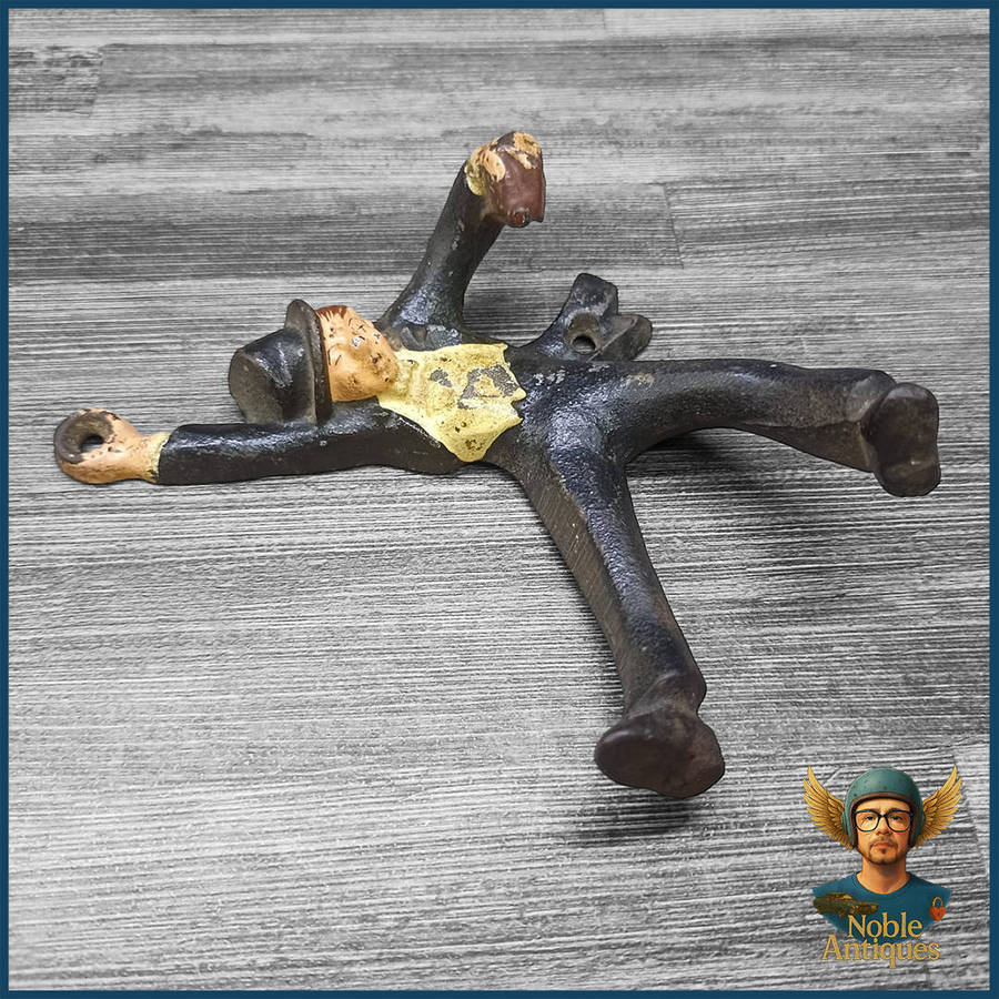 Vintage  1950s Cast Iron Drunken Bottle Opener Tuxedo Man
