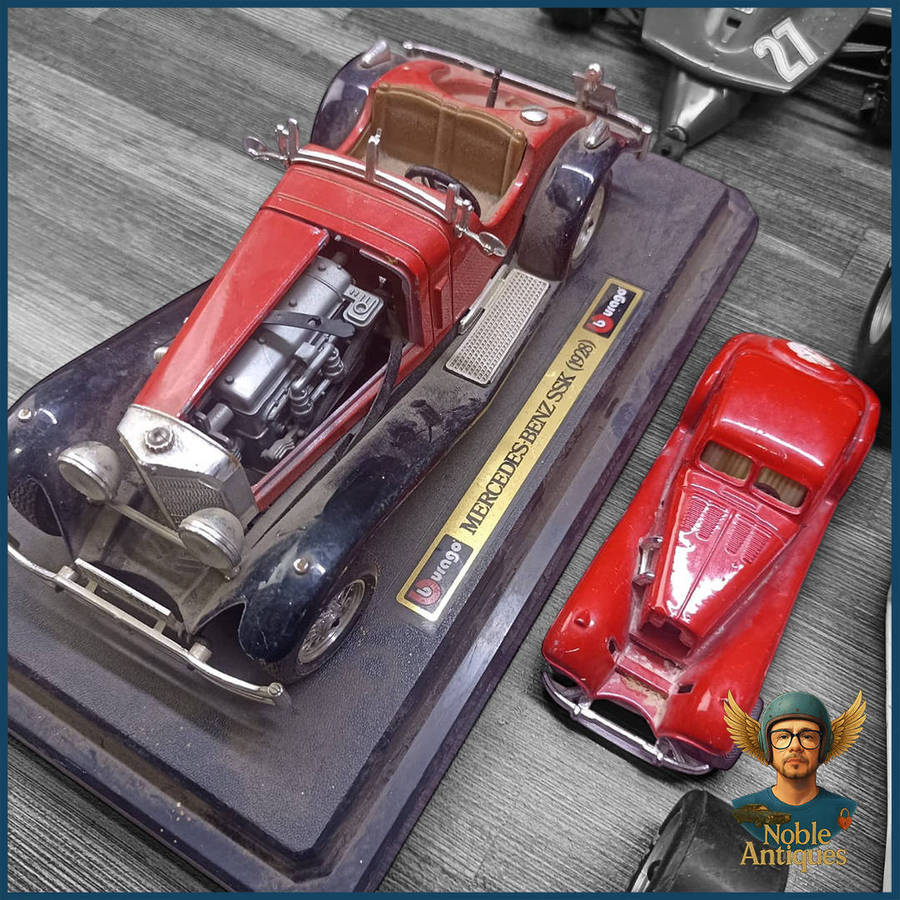 Large Die Cast Formula 1 and other racing car models Scale 1:14 and 1:24 (parts and Display)