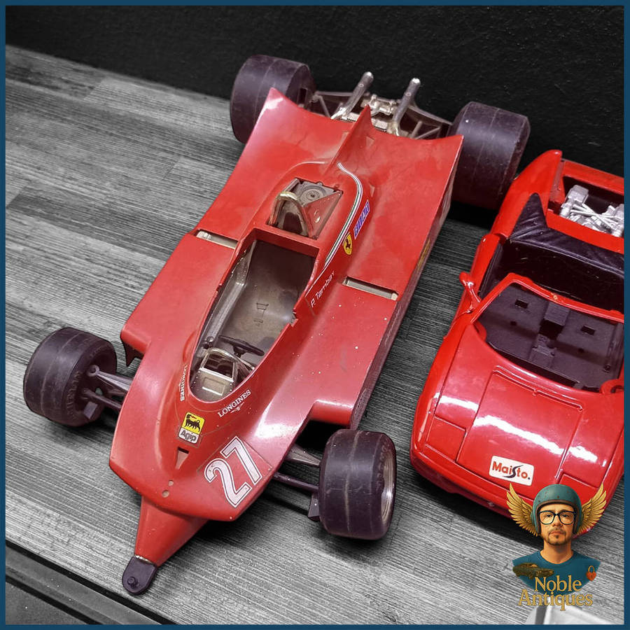 Large Die Cast Formula 1 and other racing car models Scale 1:14 and 1:24 (parts and Display)