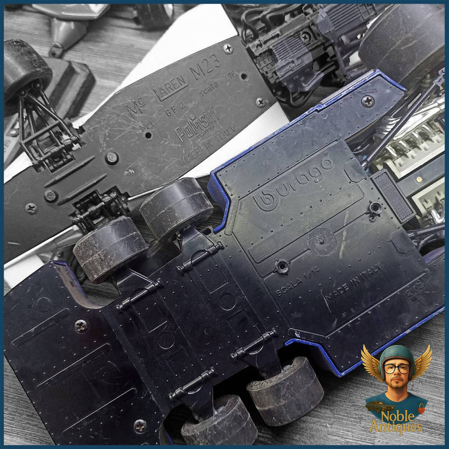 Large Die Cast Formula 1 and other racing car models Scale 1:14 and 1:24 (parts and Display)