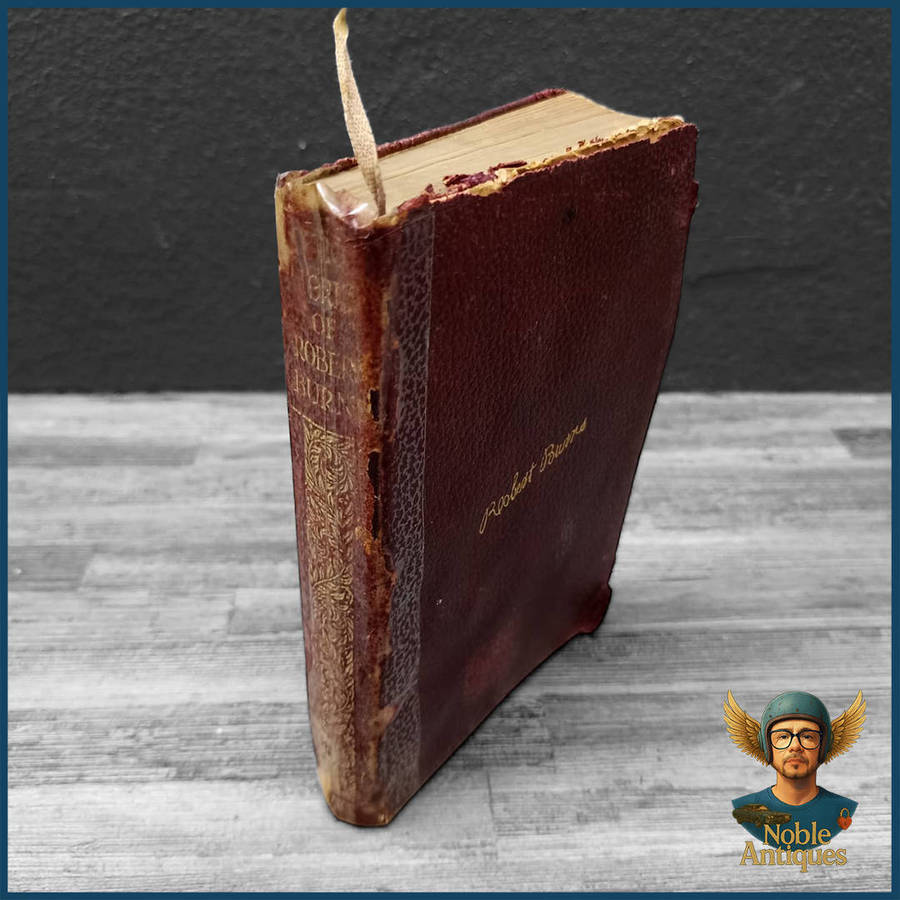 1800s Leather Bound collection of works by the Scottish poet and lyricist Robert Burns