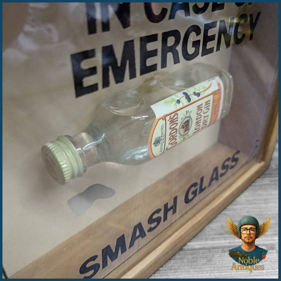 Vintage In Case Of Emergency Smash Glass Gordon's London Dry Gin