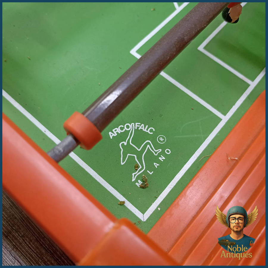 Large Vintage Arcofalc Milano Italia '90 Soccer Foosball Table Game