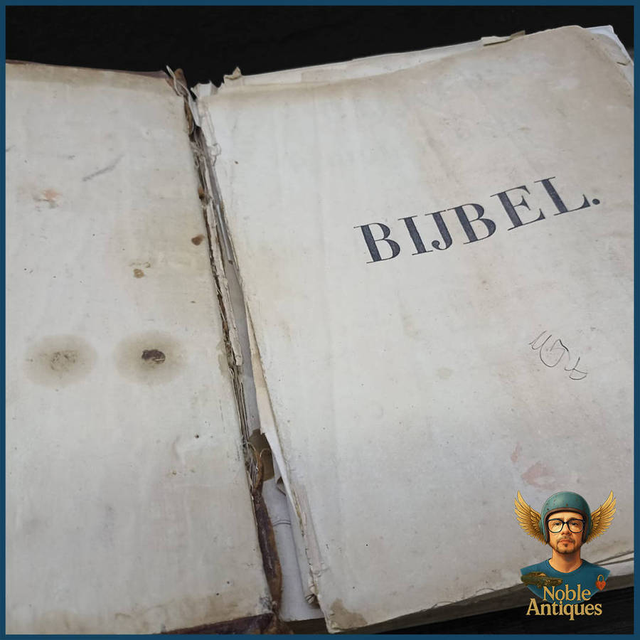 Large Antique Dutch Bible, Printed In 1846 By C. A. Thieme And J. F. Thieme In Arnhem