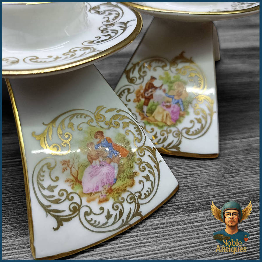 Royal Bavaria Germany "Mona Lisa" Candle Stands