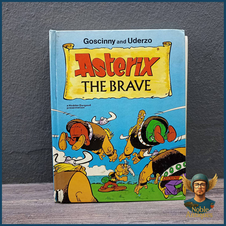 First Edition 1987 hardcover omnibus edition of the comic book series Asterix the Brave