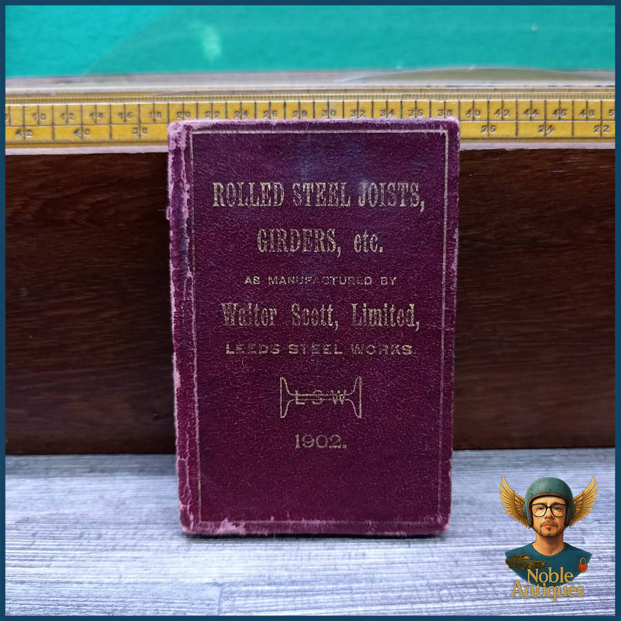 Wood Boxed 1920s Set of Vintage Draughtsman's Rules, English, Engineer's Instruments