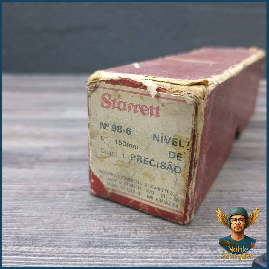 Vintage Boxed Starrett 98-6 Machinists' Level