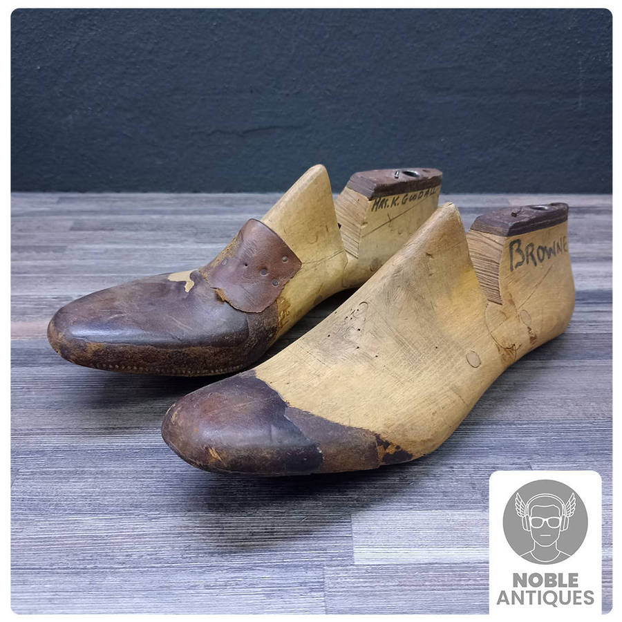 Vintage Wooden Shoe Lasts Used By Cobblers