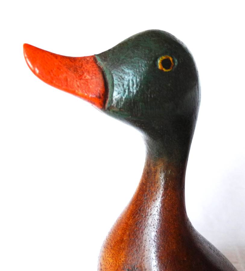 Vintage Carved Wooden Ducks