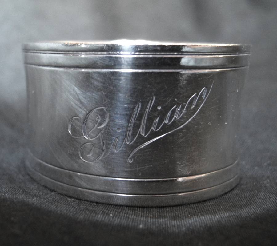 Vintage Sterling SILVER Serviette Rings