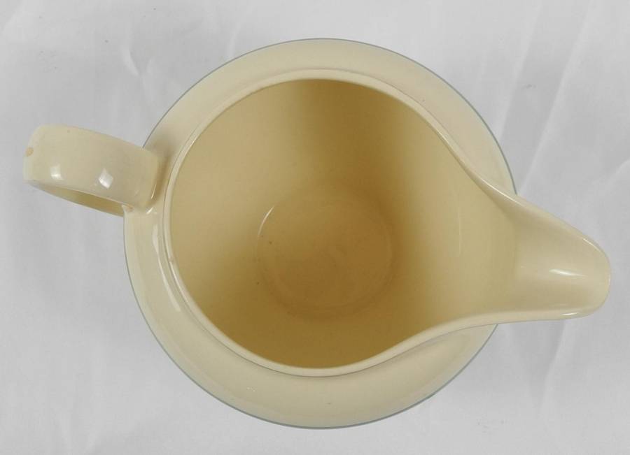 1930s Vintage Johnson Bros Victorian Range Large Jug - Green & Gold Gilt