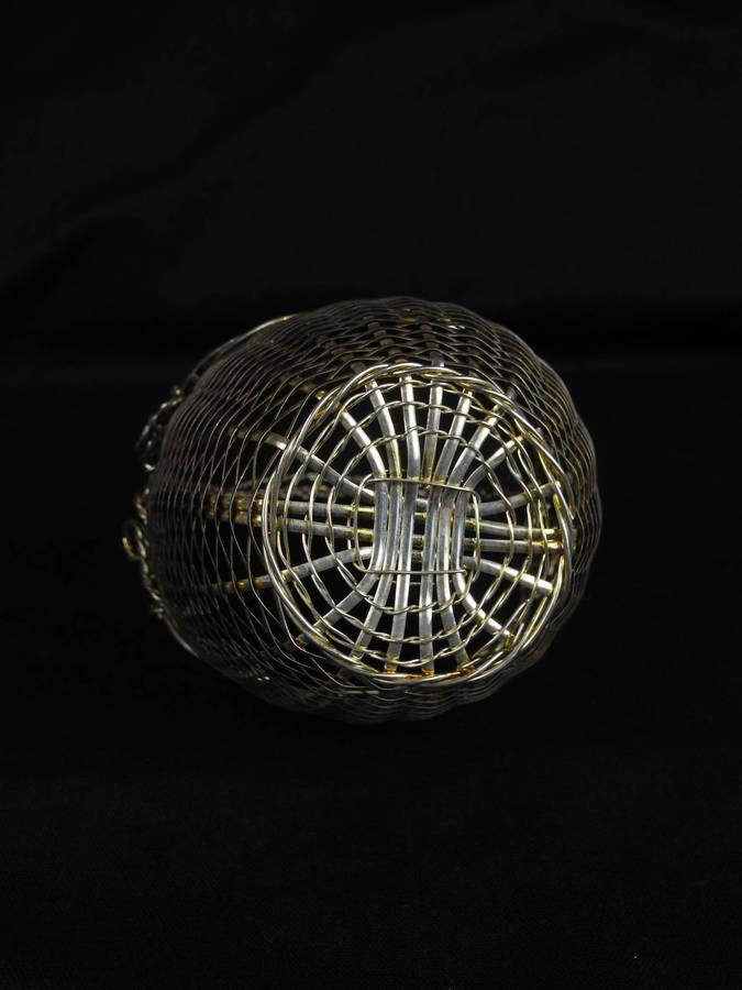 Ornate Silver Plated Wire Basket