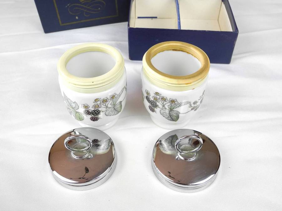 Royal Worcester Porcelain Egg Coddler Set