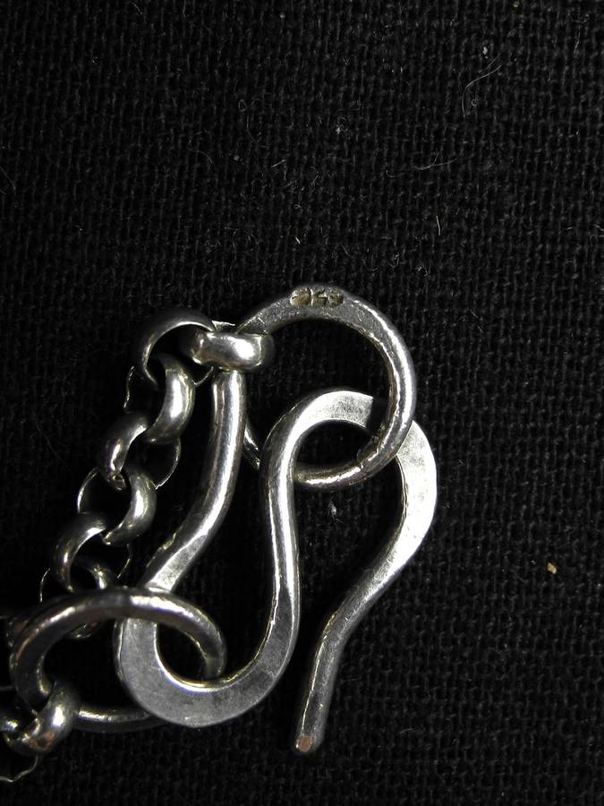 Vintage .925 Sterling Silver Chain Necklace with Floral Accents (32.9g)