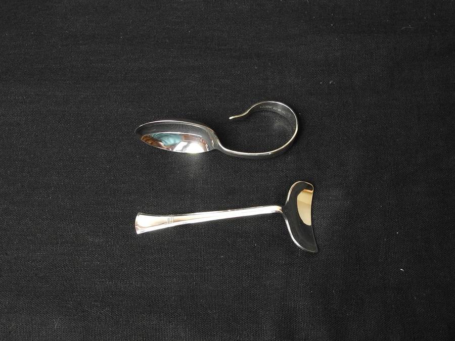 Hallmarked .925 Sterling Silver Baby Spoon and Pusher, Birmingham 1948 (34.8g)