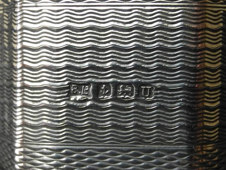 .925 Sterling Silver Patterned Napkin Ring, Birmingham 1944 (22.9g)