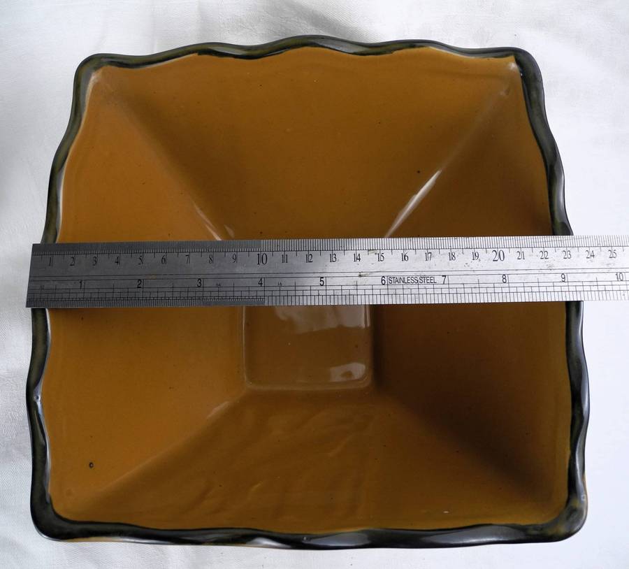 Vintage Porcelain Pedestal Bowl marked Genuine Ming Blue