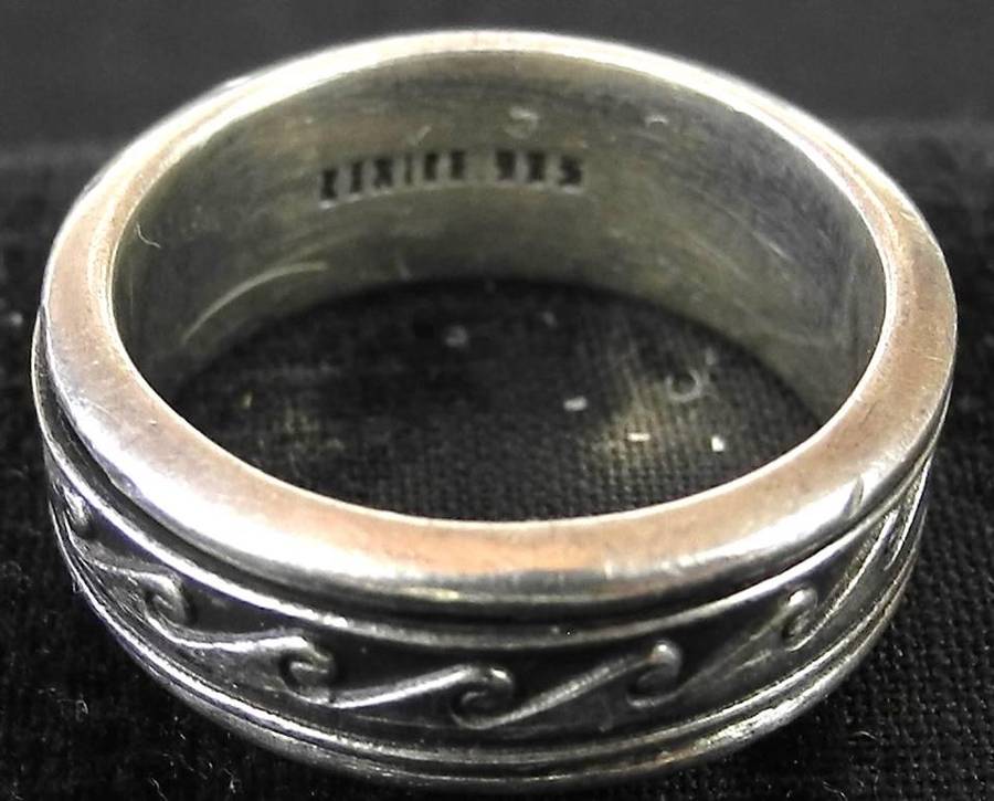 Vintage Mexico Sterling Silver Spinner Ring
