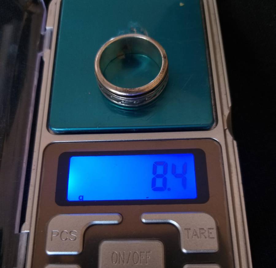 Vintage Mexico Sterling Silver Spinner Ring