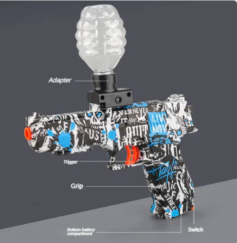 Electric Gel Ball Glock 17 - Colors sent randomly with extra ammunition