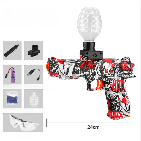 Electric Gel Ball Glock 17 - Colors sent randomly with extra ammunition