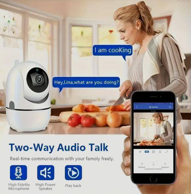 2-Pack WJG 1080P HD Smart Security Cameras with Pan/Tilt/Zoom Security Cameras for Home