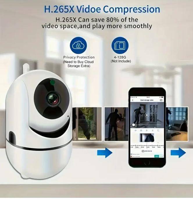 2-Pack WJG 1080P HD Smart Security Cameras with Pan/Tilt/Zoom Security Cameras for Home