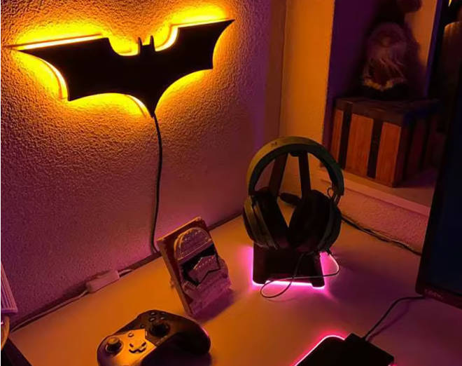 Bat signal Wall Lights Lamp Bedroom Decor Led Wall Light