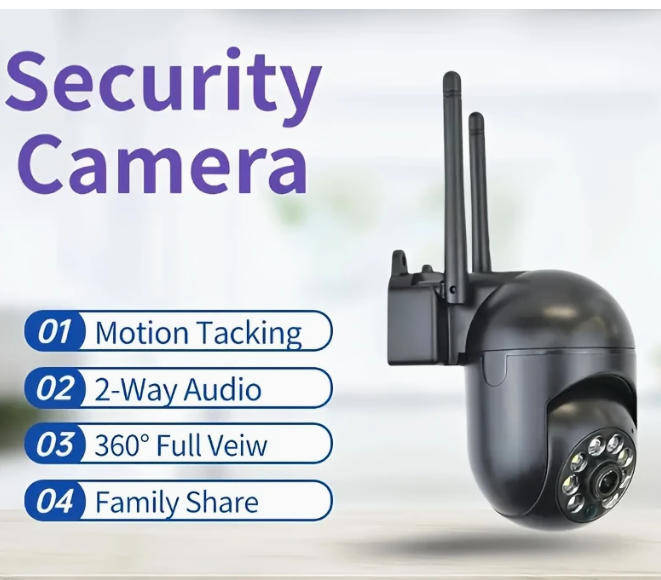 4-Pack 360° Panoramic Wireless Camera with 1080P Full HD Image | USB Powered