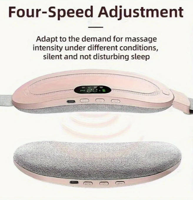USB Rechargeable Portable Menstrual Heating Pad - Abdominal & Waist Massage Mat with Lithium Battery
