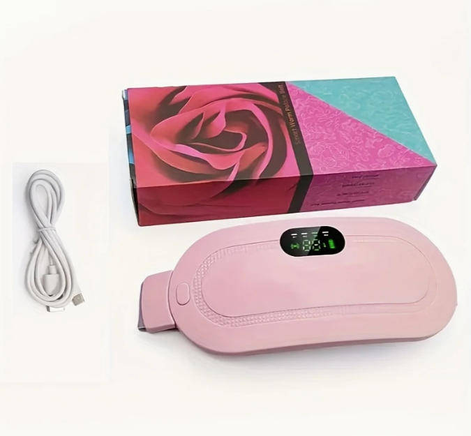 USB Rechargeable Portable Menstrual Heating Pad - Abdominal & Waist Massage Mat with Lithium Battery
