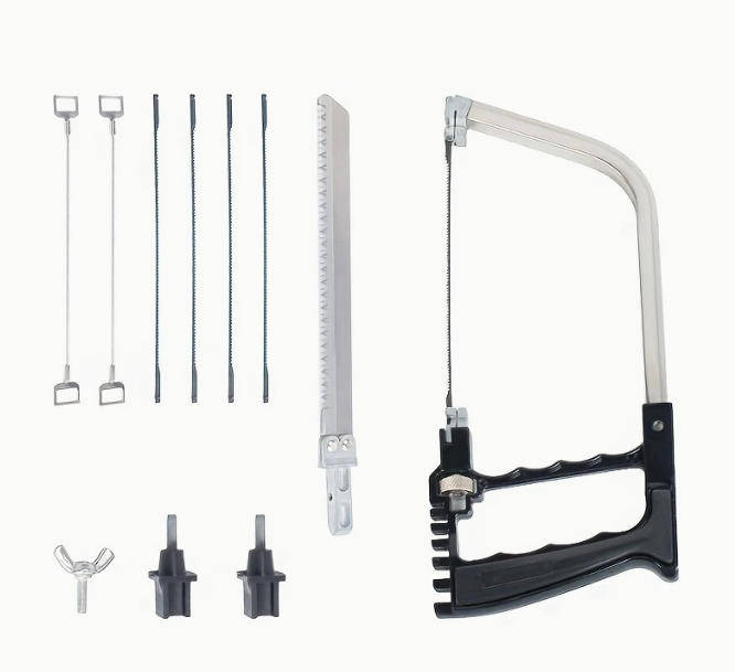 8-in-1 Multi-Purpose DIY Hand Saw Kit with Blades - Steel for Metal, Wood & Glass Cutting