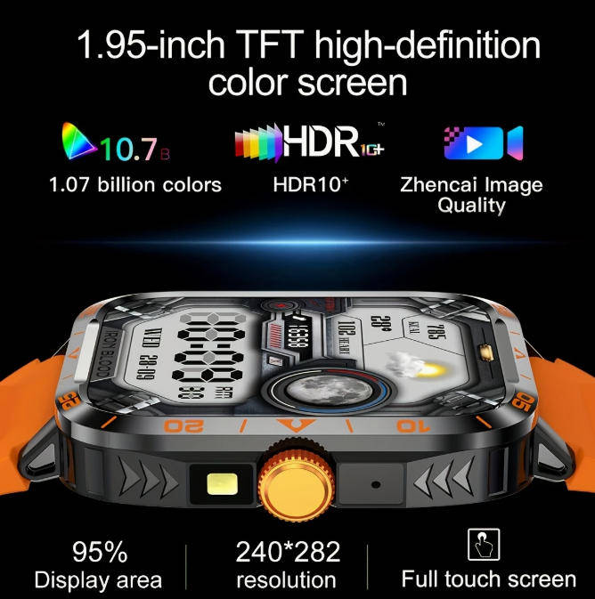 Smart Watch (Answer/Call) Outdoor Sports Watch LED Altimeter Barometer 100+Sports Mode