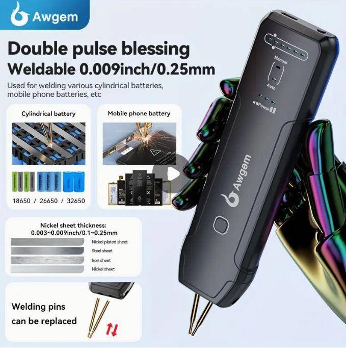 Mini handheld spot welding machine, household portable welding equipment, 11 adjustable levels