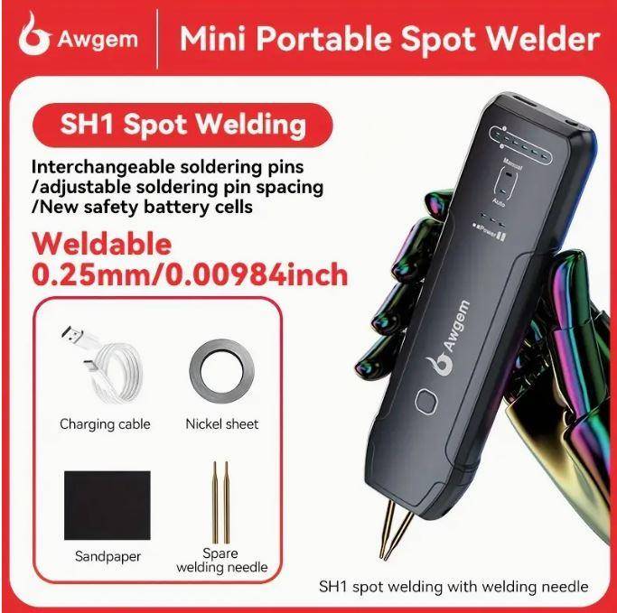 Mini handheld spot welding machine, household portable welding equipment, 11 adjustable levels
