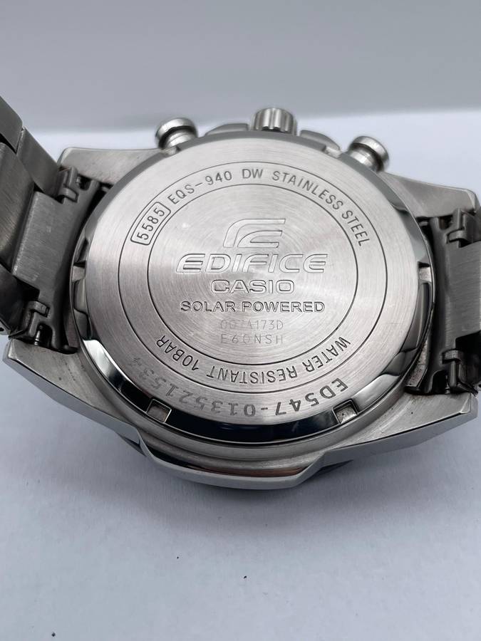 Casio Edifice Solar powered chronograph