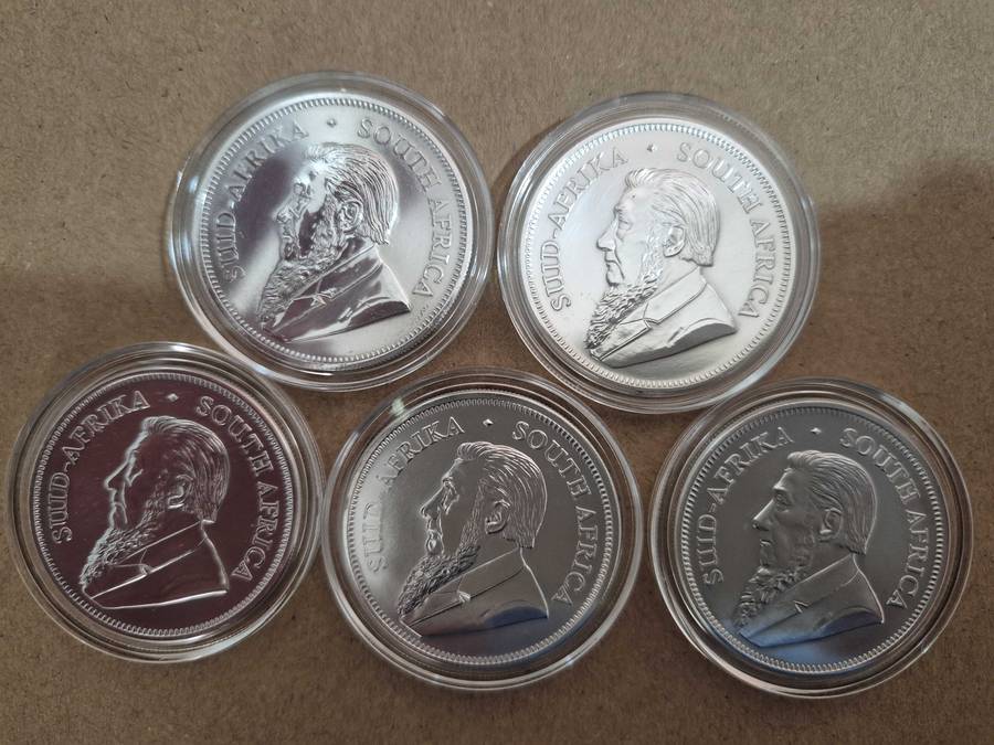 1 oz Silver Krugerrand Set (2018, 2019, 2020, 2021, 2022)