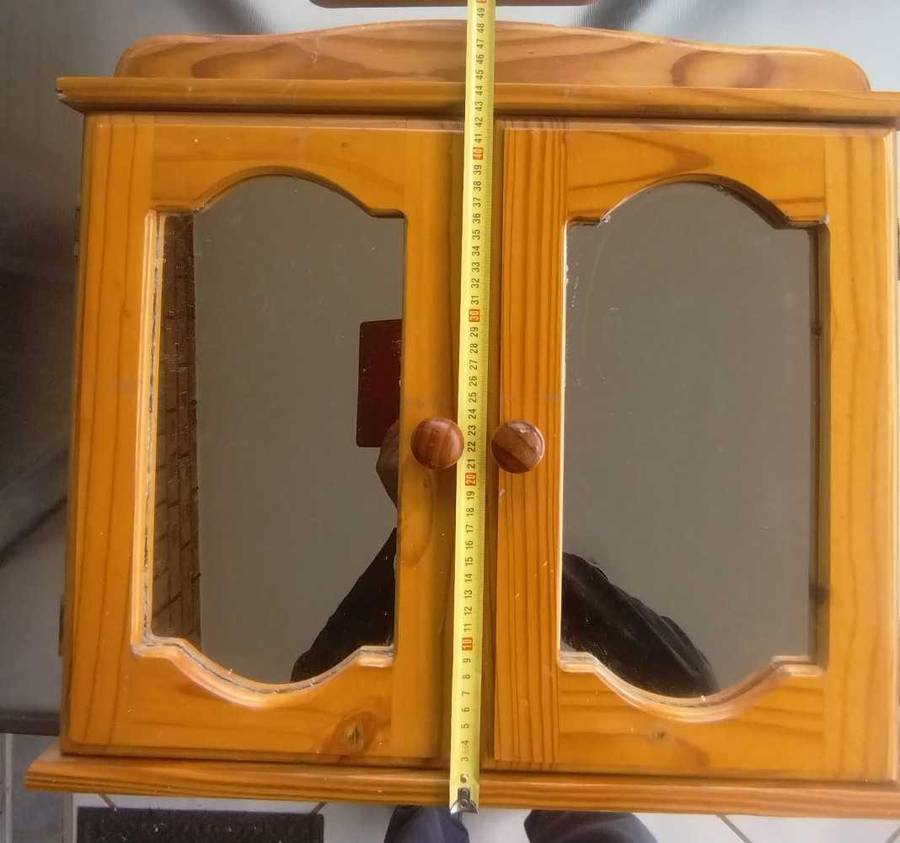 Wooden Bathroom Double Medicine Cabinet