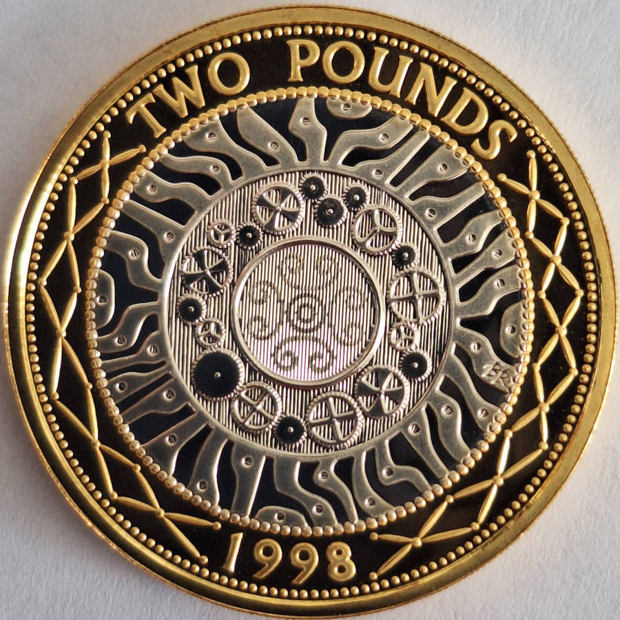 SILVER GREAT BRITAIN 1997-1998 £2 PROOF TWO COIN PROOF SET