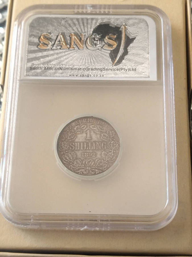 **ZAR** 1892**SILVER SHILLING**SOUTH AFRICA