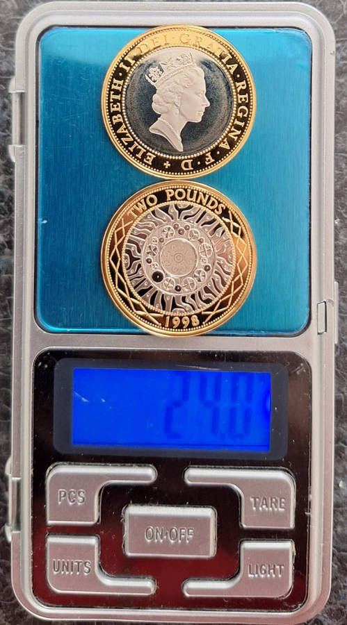SILVER GREAT BRITAIN 1997-1998 £2 PROOF TWO COIN PROOF SET
