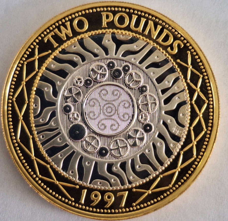 SILVER GREAT BRITAIN 1997-1998 £2 PROOF TWO COIN PROOF SET