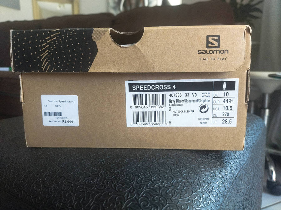 BRAND NEW**SALOMON ** SPEEDCROSS 4*** SIZE 10**NAVY BLUE**