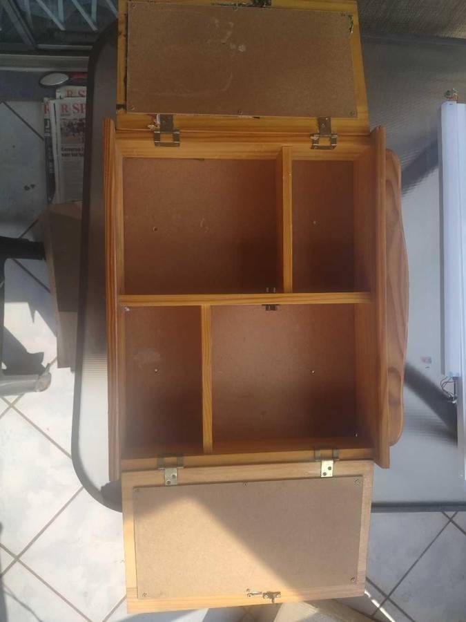 Wooden Bathroom Double Medicine Cabinet