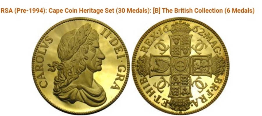 CAPE HERITAGE COINS GOLD PLATED STERLING SILVER