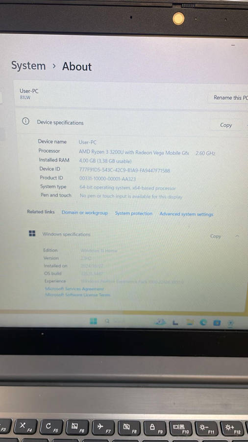 Levono ideal pad L340-15api laptop